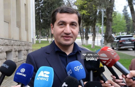 Azərbaycan Prezidentinin köməkçisi - Prezident Administrasiyasının Xarici siyasət məsələləri şöbəsinin müdiri Hikmət Hacıyev
