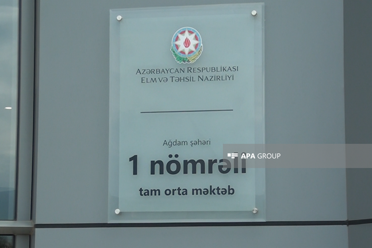 Direktor: İşğaldan azad olunmuş Ağdamda ilk məktəbin rəhbəri olmaq həm məsuliyyətli, həm də qürurvericidir - FOTO 