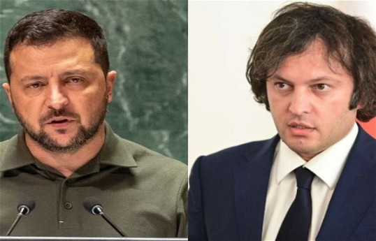 Ukrayna Prezidenti Volodimir Zelenski, Gürcüstan Baş naziri İrakli Kobaxidze