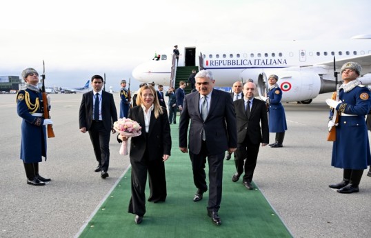 İtaliyanın Baş naziri Corcia Meloni Azərbaycana səfərə gəlib