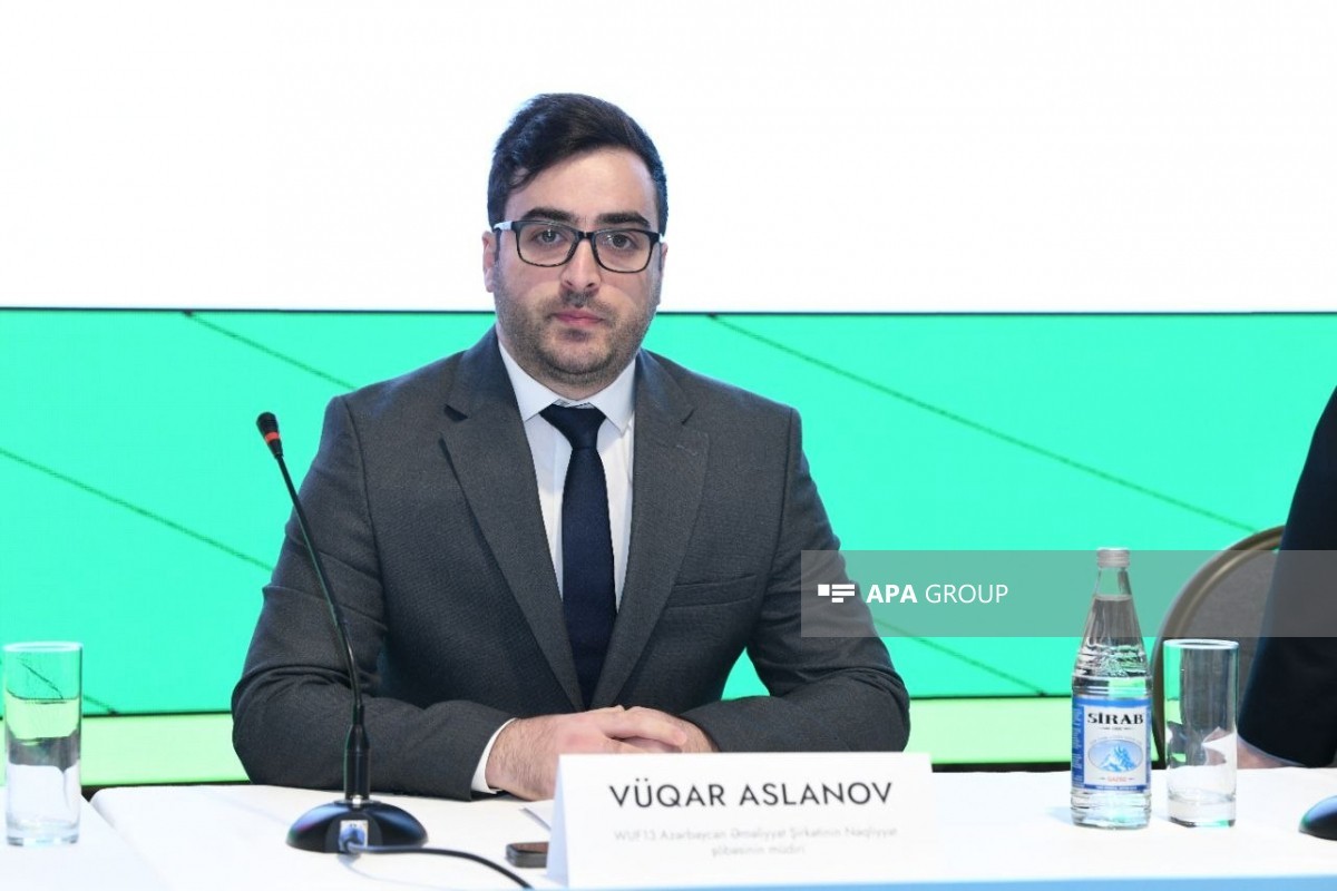 WUF13 Azərbaycan Əməliyyat Şirkətinin nəqliyyat şöbəsinin müdiri Vüqar Aslanov
