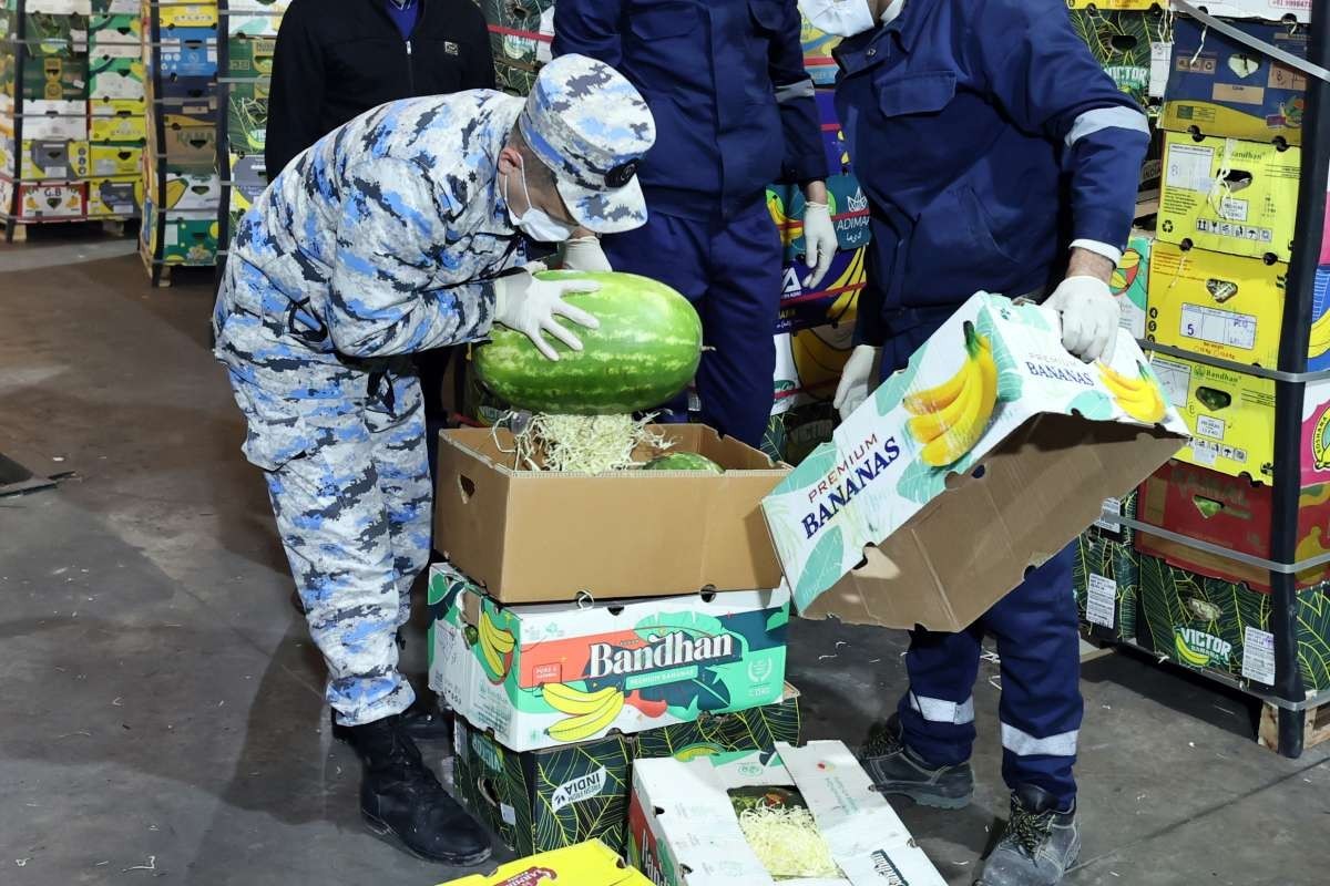 "Qarpız" yükündə 31 kiloqramdan artıq narkotik vasitə aşkarlanıb