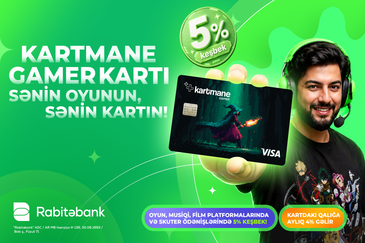 Rabitəbank “Gamer”lər üçün yeni kart məhsulunu təqdim edib