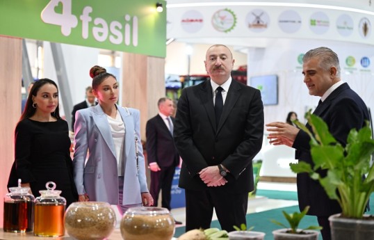 Prezident 19-cu “Caspian Agro Week” və 31-ci “InterFood Azerbaijan” sərgiləri ilə tanış olub - YENİLƏNİB 