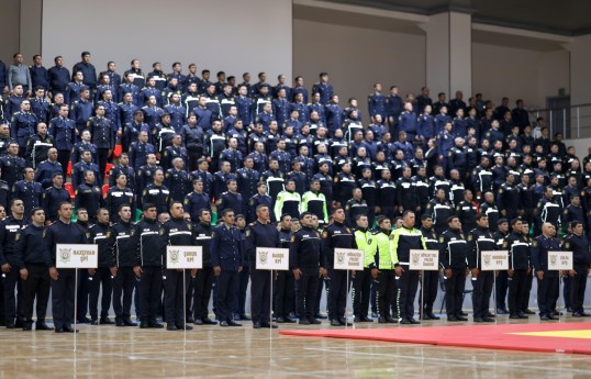 Naxçıvanda polis əməkdaşları arasında döyüş üzrə çempionat keçirilib