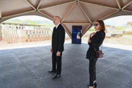 Prezident İlham Əliyev Cəbrayıl Rayon Mərkəzi Xəstəxanasının binasının tikintisi ilə tanış olub - YENİLƏNİB  - FOTO 