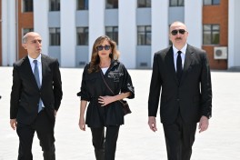 Prezident və birinci xanım Cəbrayılın Şükürbəyli kəndinin açılışında iştirak ediblər - YENİLƏNİB  - FOTO 