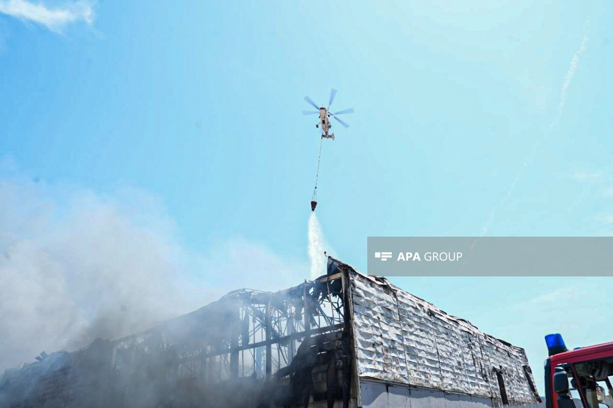 Lökbatandakı yanğın nəzarətə götürülüb,  2 helikopter cəlb olunub - VİDEO  - YENİLƏNİB-8 