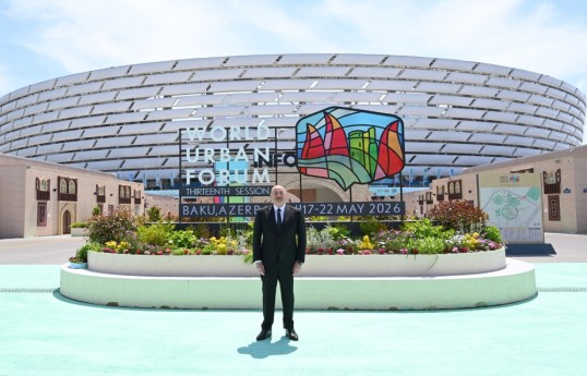Prezident Bakı Olimpiya Stadionunda WUF13 ilə bağlı görülən işlərlə tanış olub - FOTO 