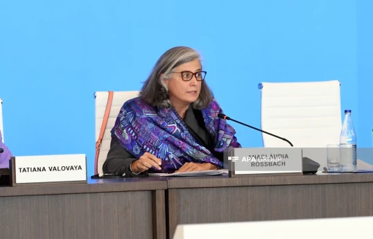 UN-Habitatın icraçı direktoru Anaklaudia Rossbax