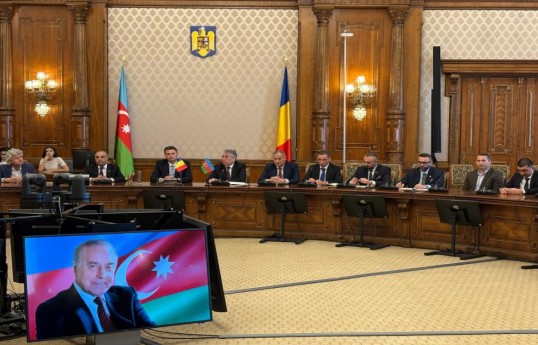 Rumıniya Senatında Heydər Əliyevin anadan olmasının 103-cü ildönümünə həsr olunmuş tədbir keçirilib - FOTO 