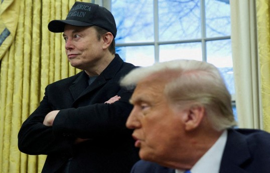 Amerikalı sahibkar İlon Mask və ABŞ Prezidenti Donald Tramp