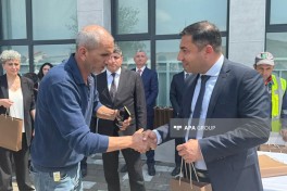 Köç karvanı Cəbrayılın Şükürbəyli kəndinə çatıb, açarlar təqdim olunub - FOTO  - YENİLƏNİB 