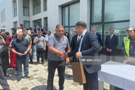 Köç karvanı Cəbrayılın Şükürbəyli kəndinə çatıb, açarlar təqdim olunub - FOTO  - YENİLƏNİB 