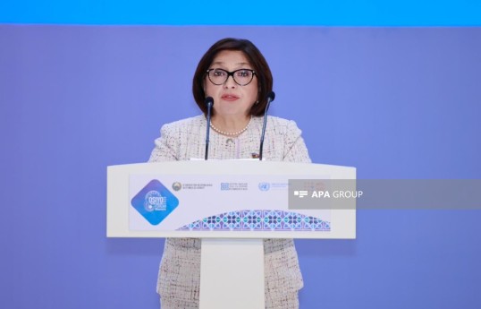 Milli Məclisin sədri Sahibə Qafarova İkinci Asiya Qadınlar Forumunda çıxış edib - FOTO 