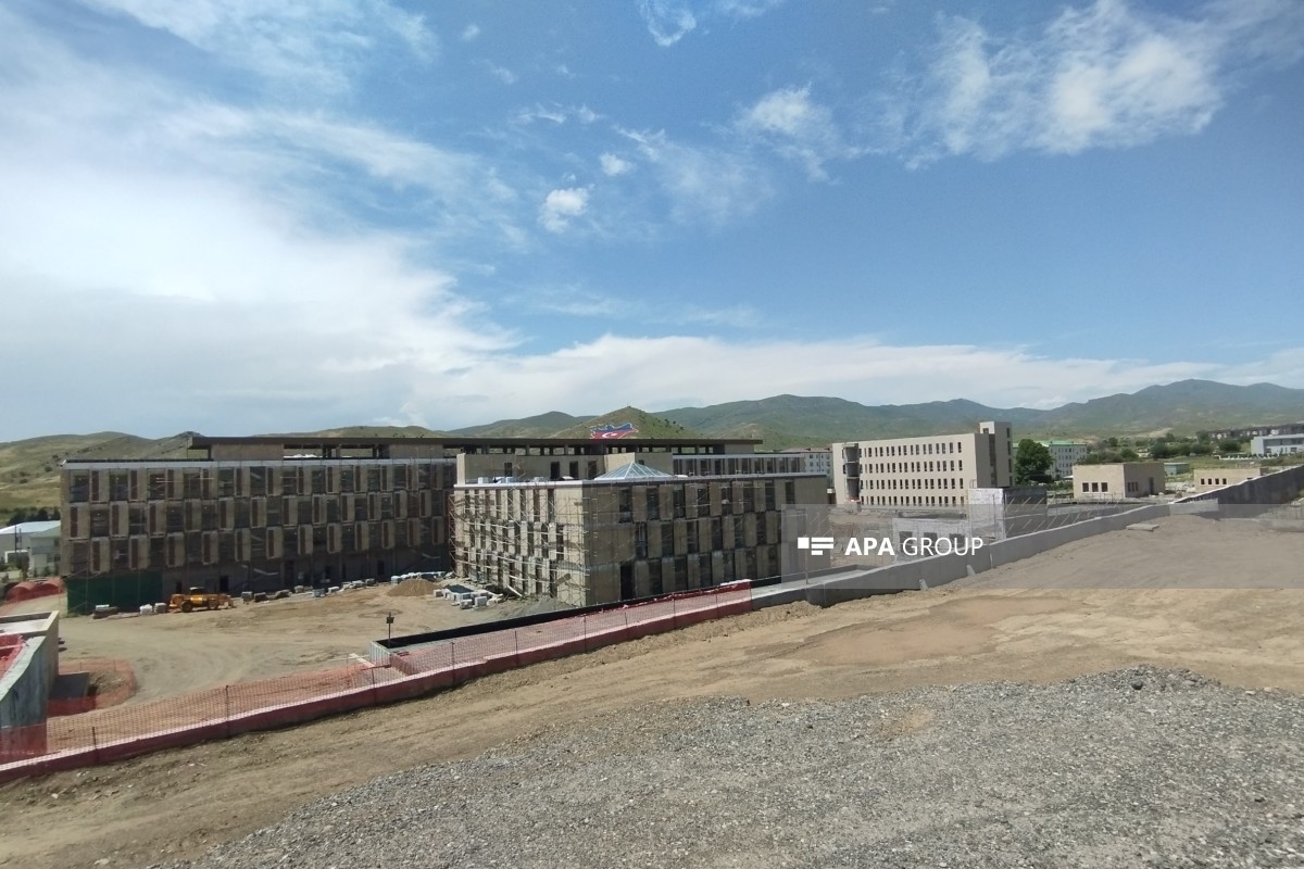 Cəbrayılda 4,6 hektar ərazidə 150 çarpayılıq xəstəxana kompleksi inşa olunur - FOTO 
