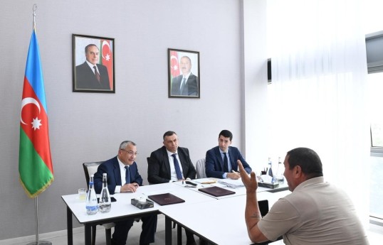 Ağdamda keçmiş məcburi köçkünlərin müraciətləri dinlənilib