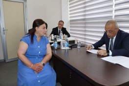 Zaur Mikayılov Naftalanda vətəndaşları qəbul edib