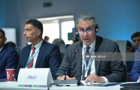 İtaliyanın ətraf mühit və enerji təhlükəsizliyi nazirinin müavini Claudio Barbaro