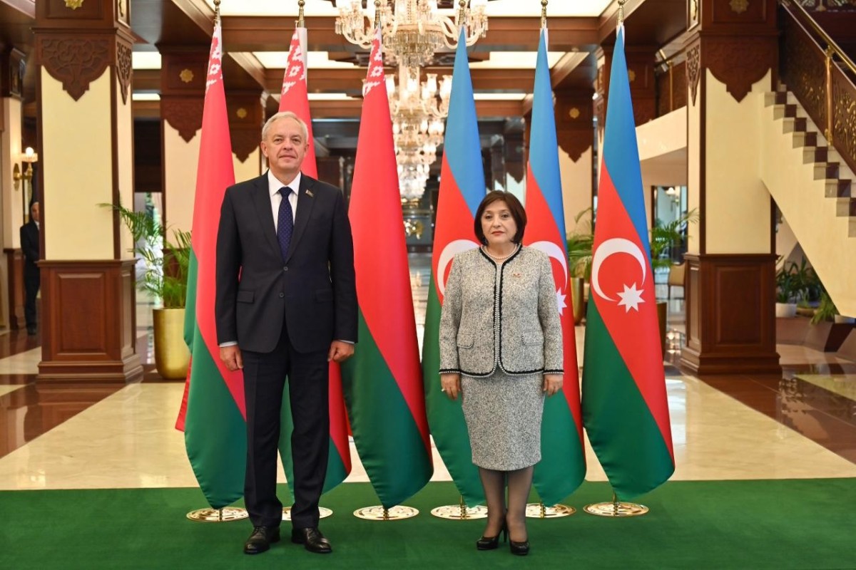 Milli Məclis və Belarus Nümayəndələr Palatasının sədrlərinin görüşü olub