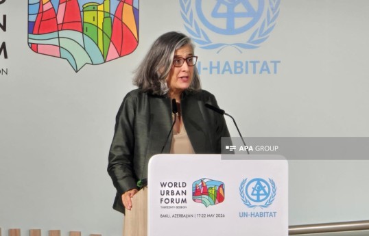 BMT-nin İnsan Məskənləri Proqramının (UN-Habitat) icraçı direktoru Anaklaudia Rossbax