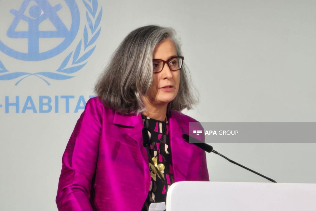BMT-nin Məskunlaşma Proqramının (UN-Habitat) icraçı direktoru Anaklaudiya Rossbax