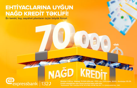 Böyük planlarınız üçün böyük kredit - Expressbank-da