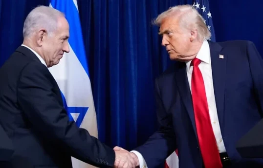 İsrailin Baş naziri Benyamin Netanyahu, ABŞ Prezidenti Donald Tramp
