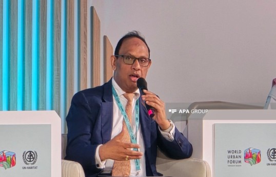 Asiya İnkişaf Bankının (ADB) Su və Şəhər İnkişafı üzrə direktoru Srinivas Sampat