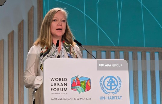 UN-Habitat-ın Kommunikasiyalar şöbəsinin rəhbəri Yekaterina Bezqaçina
