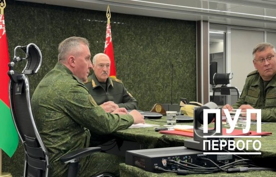 Lukaşenko və Putin nüvə qüvvələrinin təlimində videobağlantı ilə əlaqə saxlayıb