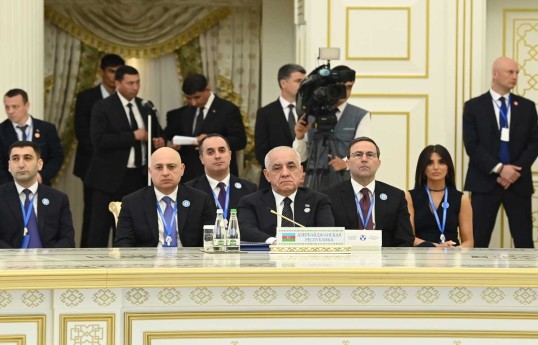Əli Əsədov MDB Hökumət Başçılarının iclasında WUF13 və Qarabağda görülən işlər barədə məlumat verib