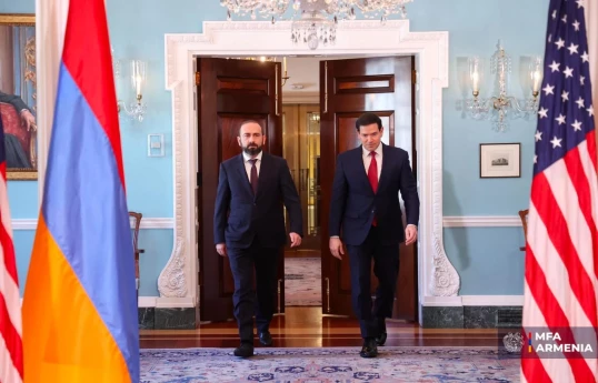Ermənistan xarici işlər naziri Ararat Mirzoyan və Marko Rubio