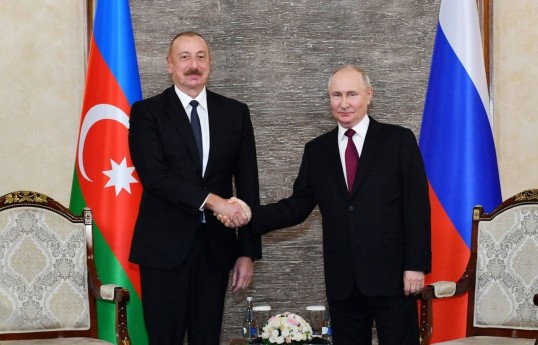 Prezident İlham Əliyev və Rusiya Federasiyasının Prezidenti Vladimir Putin