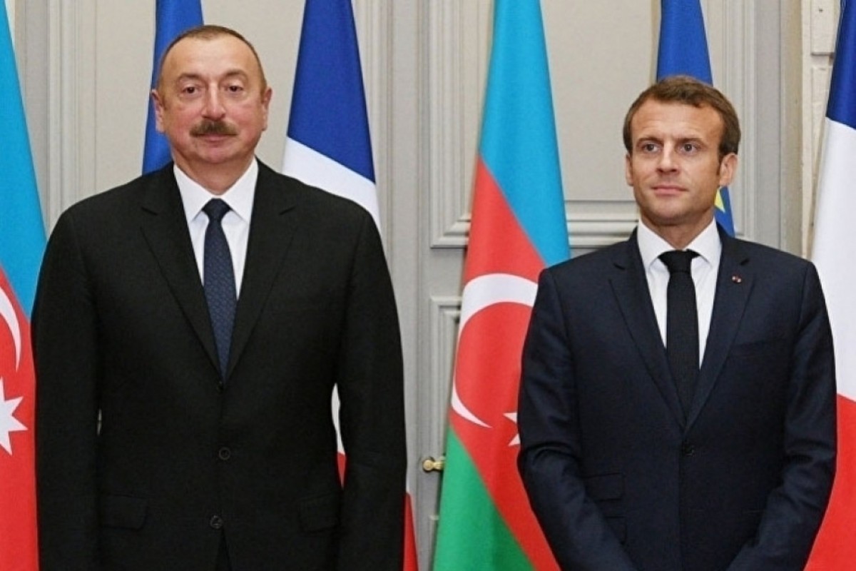 Prezident İlham Əliyev, Fransa Prezidenti Emmanuel Makron
