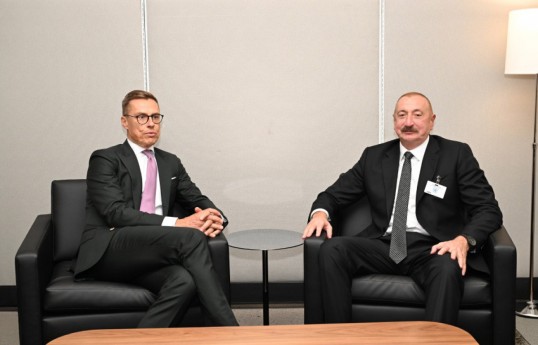 Finlandiya Prezidenti Aleksandr Stubb, Prezident İlham Əliyev
