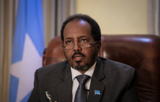 Somali Federativ Respublikasının Prezidenti Hasan Şeyx Mahmud