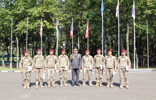 Azərbaycanın hərbi qulluqçuları Gürcüstanda keçirilən dağçılıq təlimində iştirak edib - FOTO 