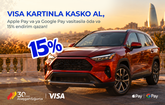 “Atəşgah” Sığortadan Visa kart sahiblərinə xüsusi KASKO fürsəti - FOTO 