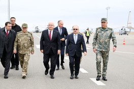 Xocavənddə Azərbaycan-Türkiyə-Özbəkistan birgə hərbi təliminin "Yüksək Səviyyəli Müşahidəçi Günü" keçirilir - VİDEO 