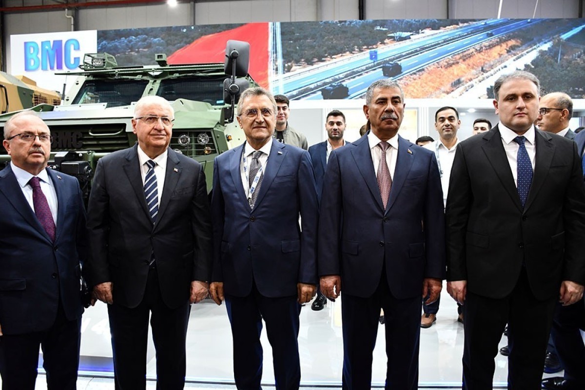 Azerbaijani, Turkish defense ministers visit ADEX 2026 exhibition-<span class="red_color">PHOTO