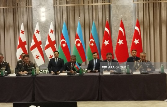 Şuşada Azərbaycan, Türkiyə və Gürcüstan müdafiə nazirlərinin üçtərəfli görüşü keçirilib - FOTO  - YENİLƏNİB  - VİDEO 