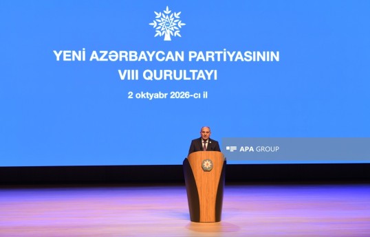 YAP-ın VIII Qurultayında partiya sədrinin müavini - Mərkəzi Aparatın rəhbəri Tahir Budaqov
