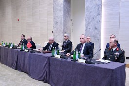 Şuşada Azərbaycan, Türkiyə və Gürcüstan müdafiə nazirlərinin üçtərəfli görüşü keçirilib - FOTO  - YENİLƏNİB  - VİDEO 