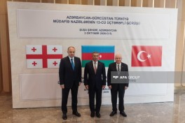 Şuşada Azərbaycan, Türkiyə və Gürcüstan müdafiə nazirlərinin üçtərəfli görüşü keçirilib - FOTO  - YENİLƏNİB  - VİDEO 