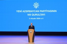 Yeni Azərbaycan Partiyasının VIII Qurultayı keçirilib - YENİLƏNİB-2 