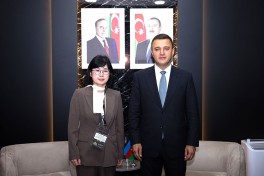 MN-in Baş direktoru “ADEX 2026” sərgisində görüşlər keçirib