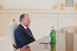 Prezident İlham Əliyev Beynəlxalq Cüdo Federasiyasının prezidentini qəbul edib - FOTO 