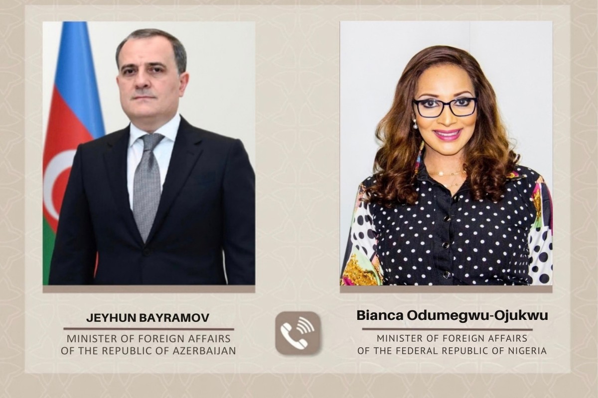 Xarici işlər naziri Ceyhun Bayramov Nigeriyanın xarici işlər naziri Bianka Odumeqvu-Ocukvu