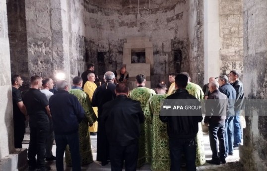 Alban-Udi Dini İcmasının nümayəndələri Laçındakı Ağoğlan Monastırını ziyarət ediblər - FOTO 
